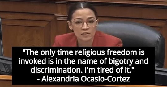 Alexandria Ocasio-Cortez Calls Out Conservative Christians For Bigotry, Discrimination