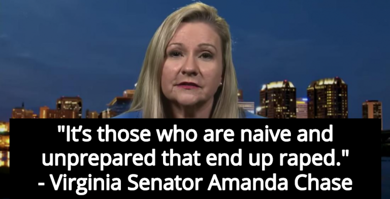 Virginia Senator Amanda Chase Claims Only ‘Naive And Unprepared’ Women Get Raped