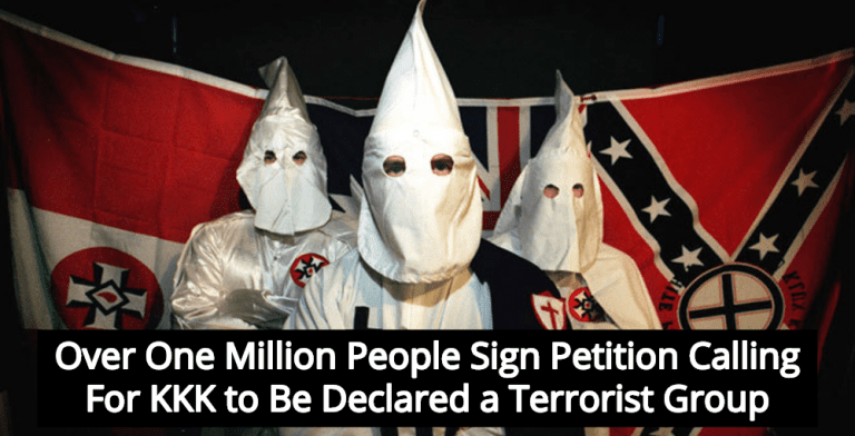 Over 1 Million Sign Viral Petition To Declare KKK Terrorist Organization