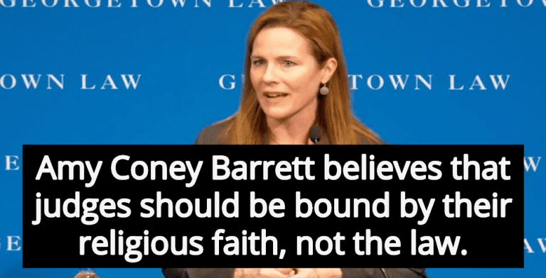 Leading SCOTUS Candidate Amy Coney Barrett Claims Bible Precedes Constitution