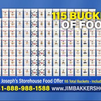 Televangelist Jim Bakker is Now Selling 115 Giant Buckets of Food for $10,000