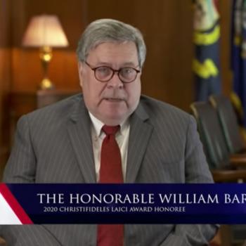 AG William Barr: “Militant Secularists” Don’t Understand Church/State Separation