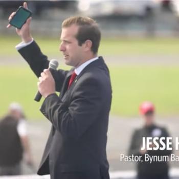 Baptist Preacher Caught Yelling “White Power!” After Speaking at Trump Rally