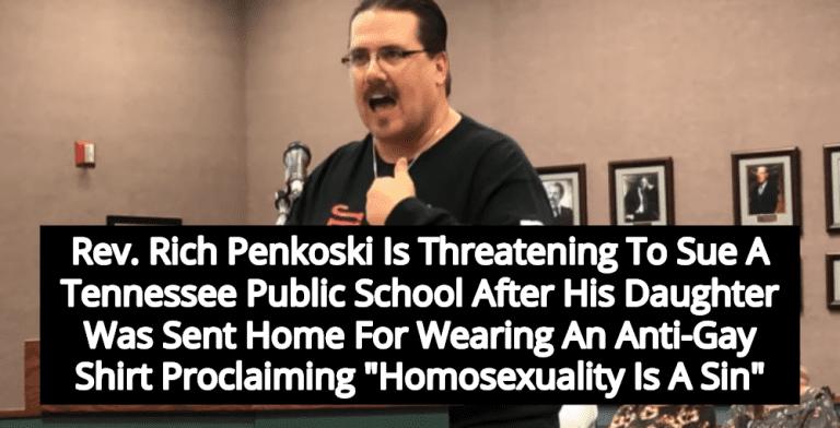 Preacher Threatens To Sue School After Daughter Was Sent Home For Wearing Anti-Gay Shirt