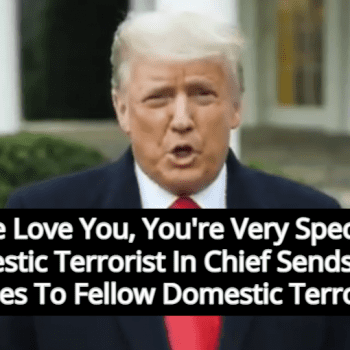 Trump’s Message To U.S. Capitol Terrorists: ‘We Love You, You’re Very Special’