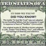 In god we trust i dont think so not according to our founding fathers
